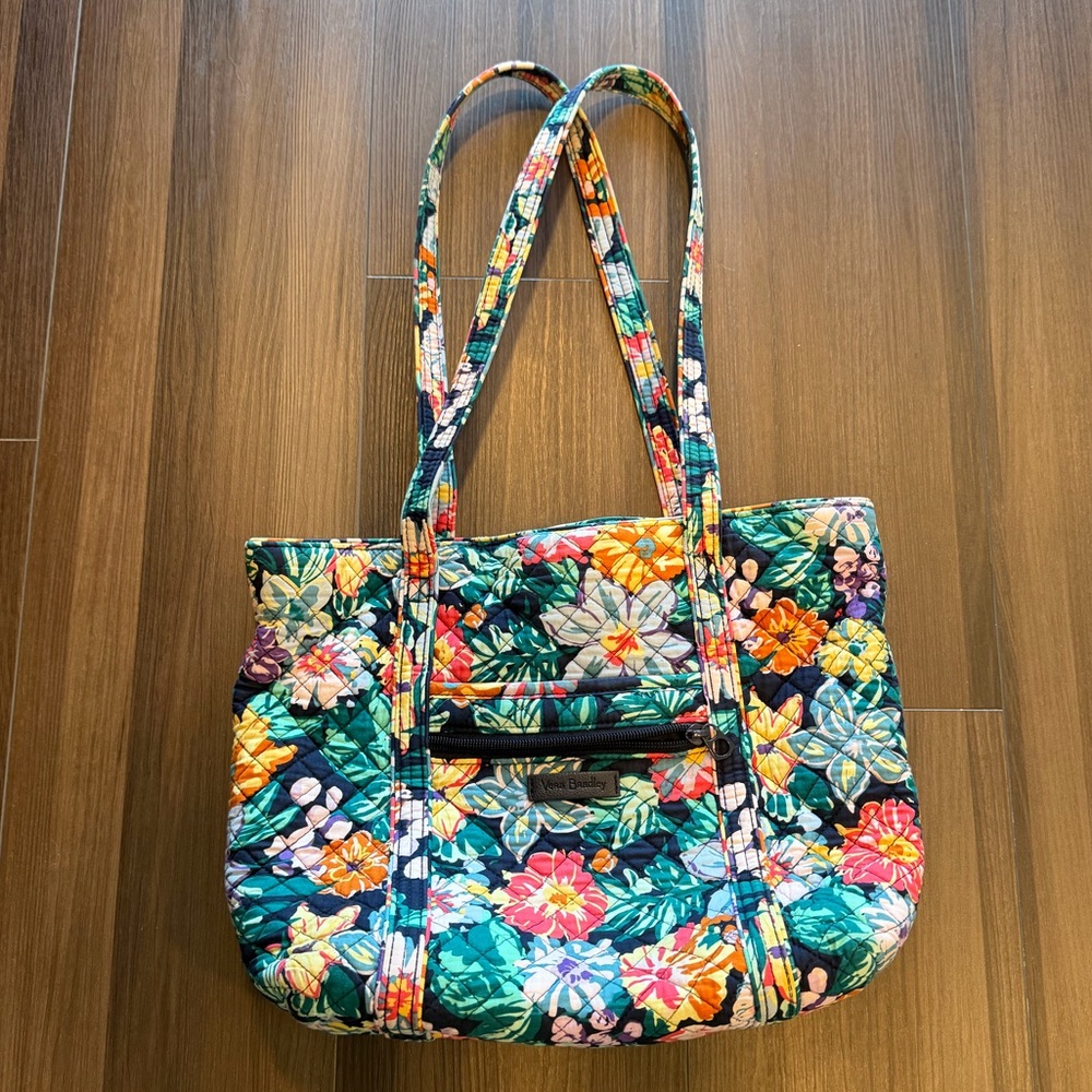Vera Bradley Vibrant Floral Tote Bag